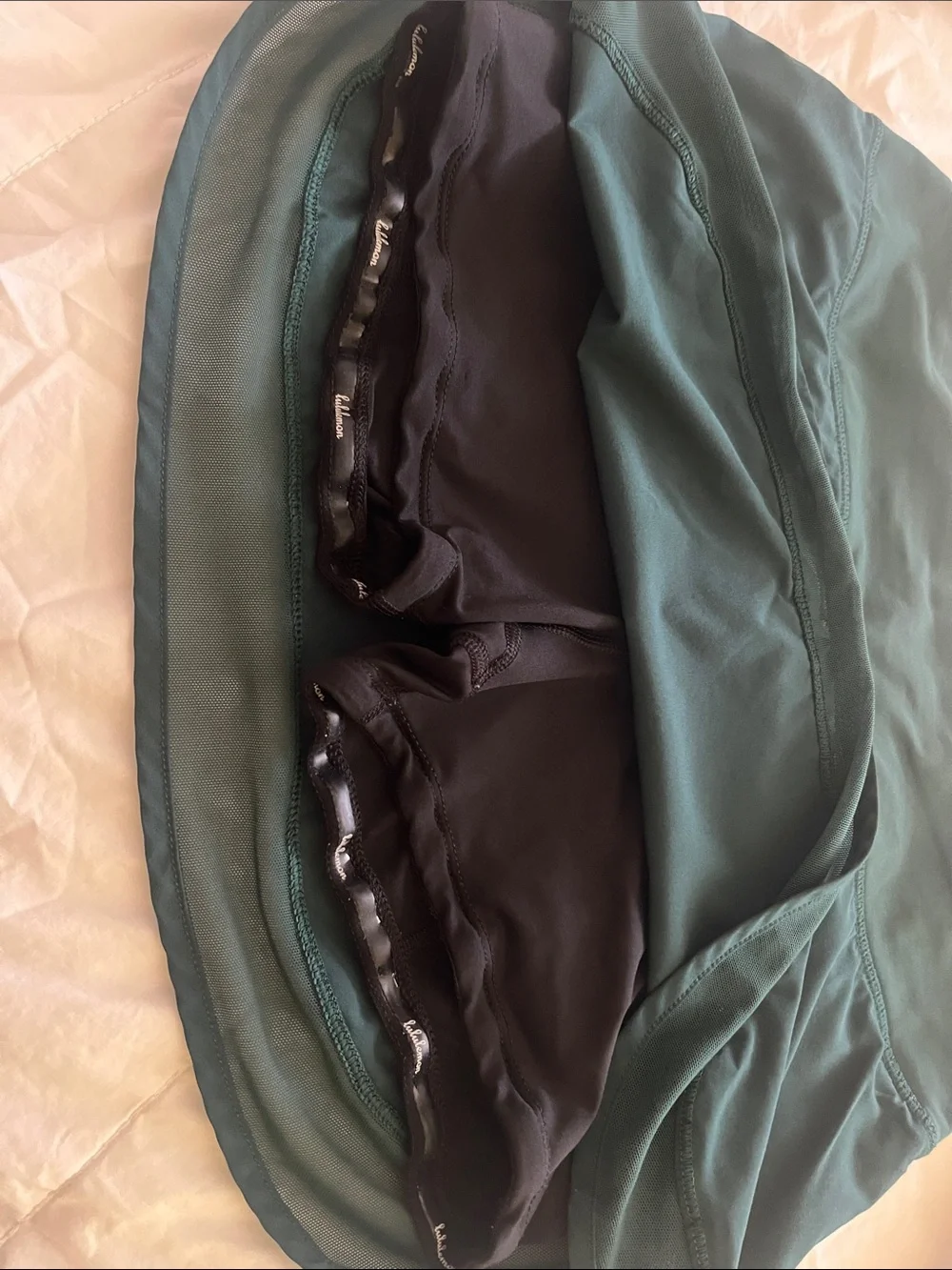lululemon dark teal athletic skirt